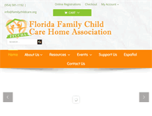 Tablet Screenshot of familychildcare.org